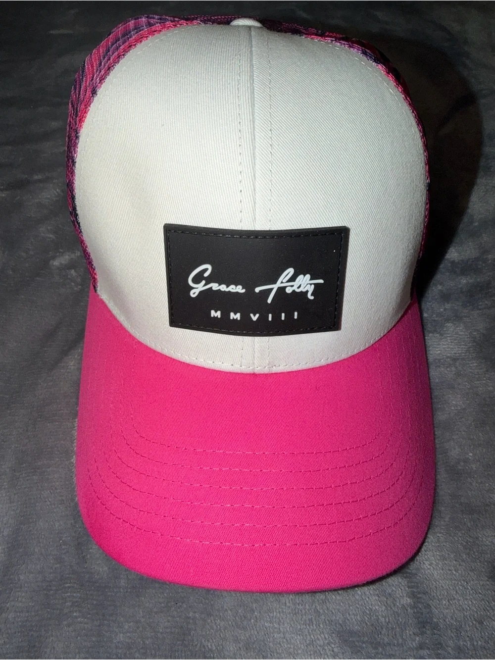 🩷🤍 Grace Folly Trucker Hat